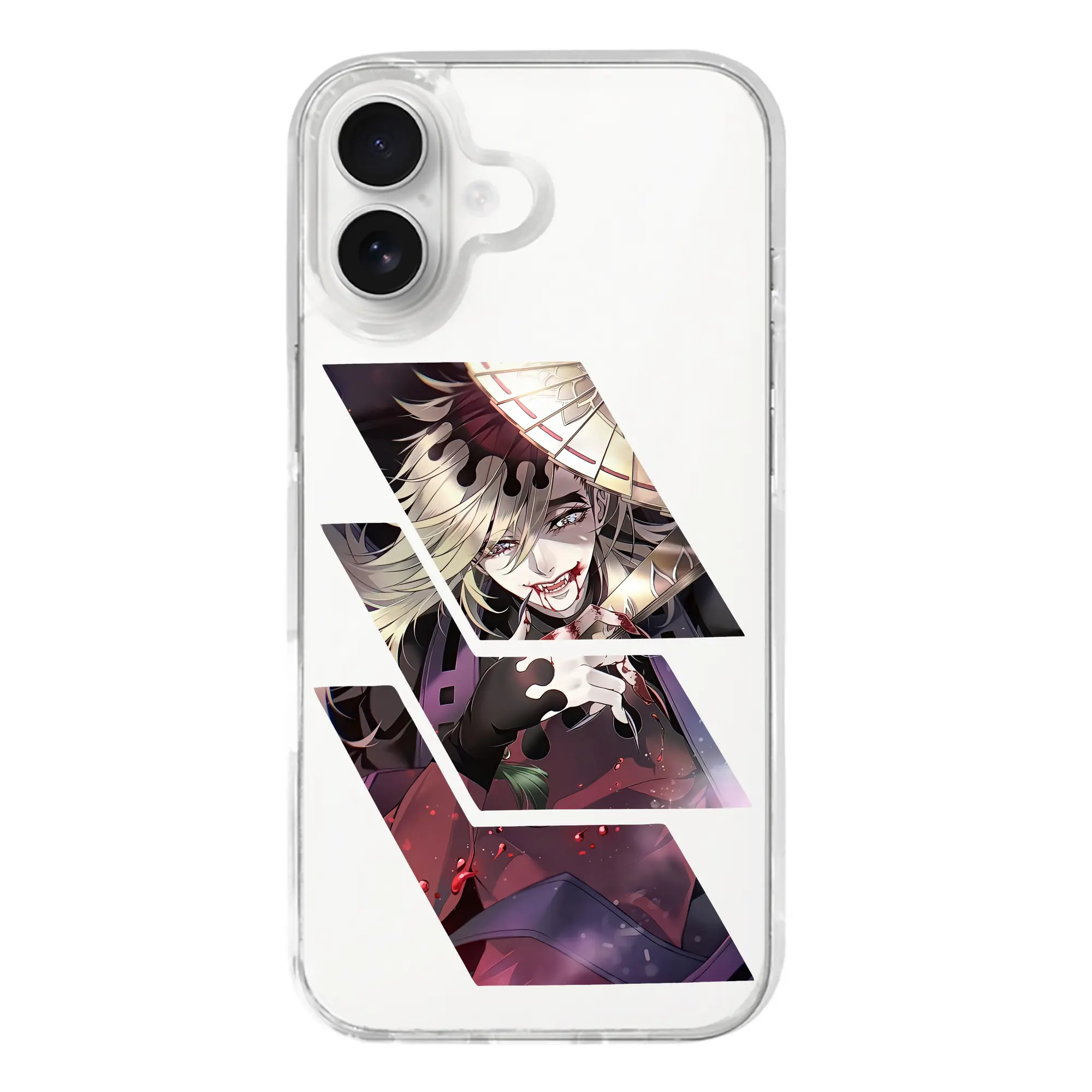 鬼滅の刃 グッズ,童磨 - iPhone 17シリーズ 透明スマホケース – 薄型・耐衝撃・精密フィット保護カバー